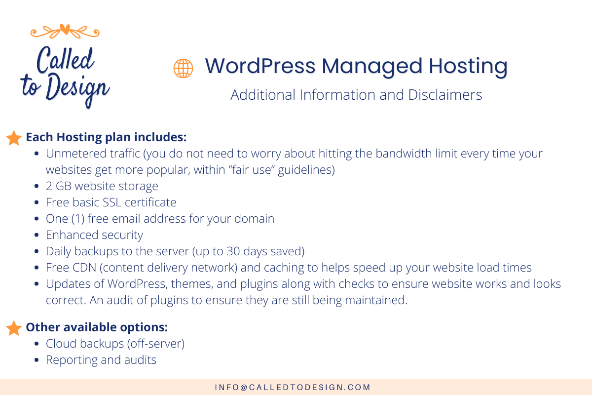 WordPress Managed Hosting - what's included